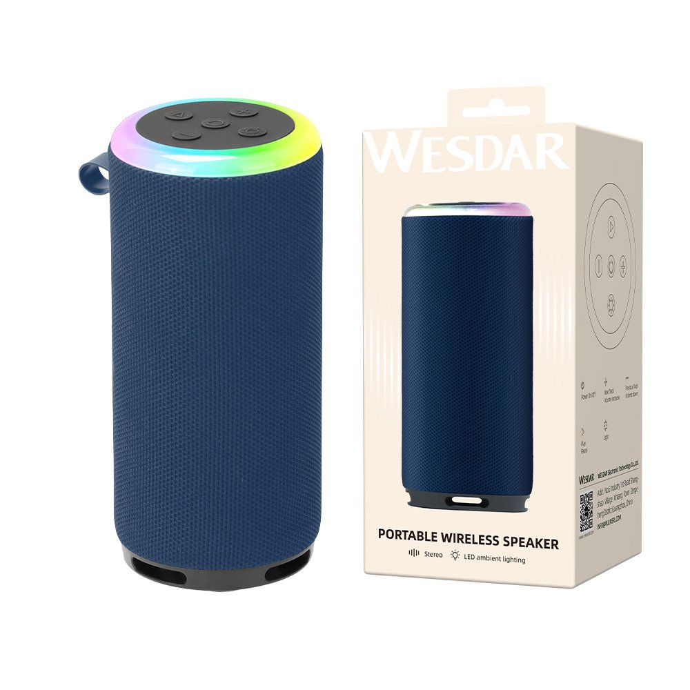 [K-12 BU] Tragbarer blauer Bluetooth 5.3-Lautsprecher