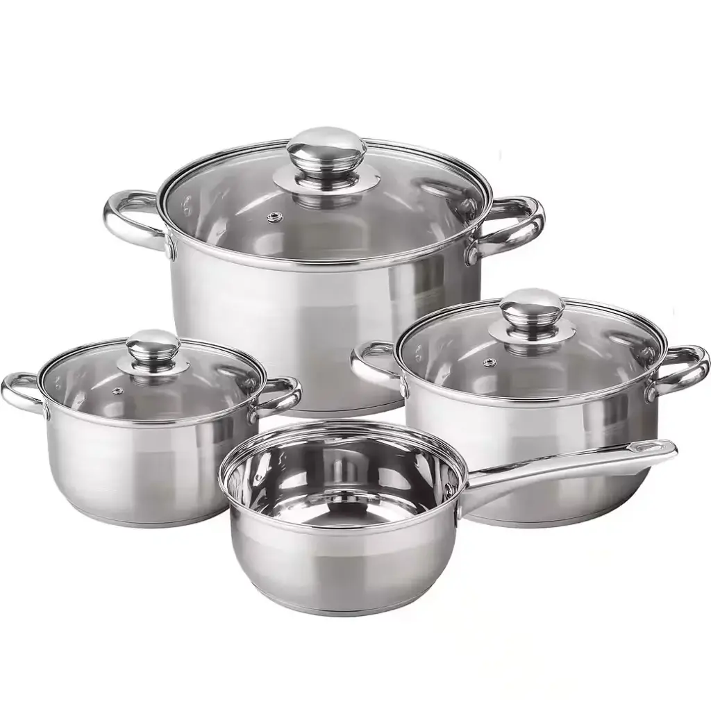 Michelino Kochtopfset 7-tlg Rostfreier Edelstahl