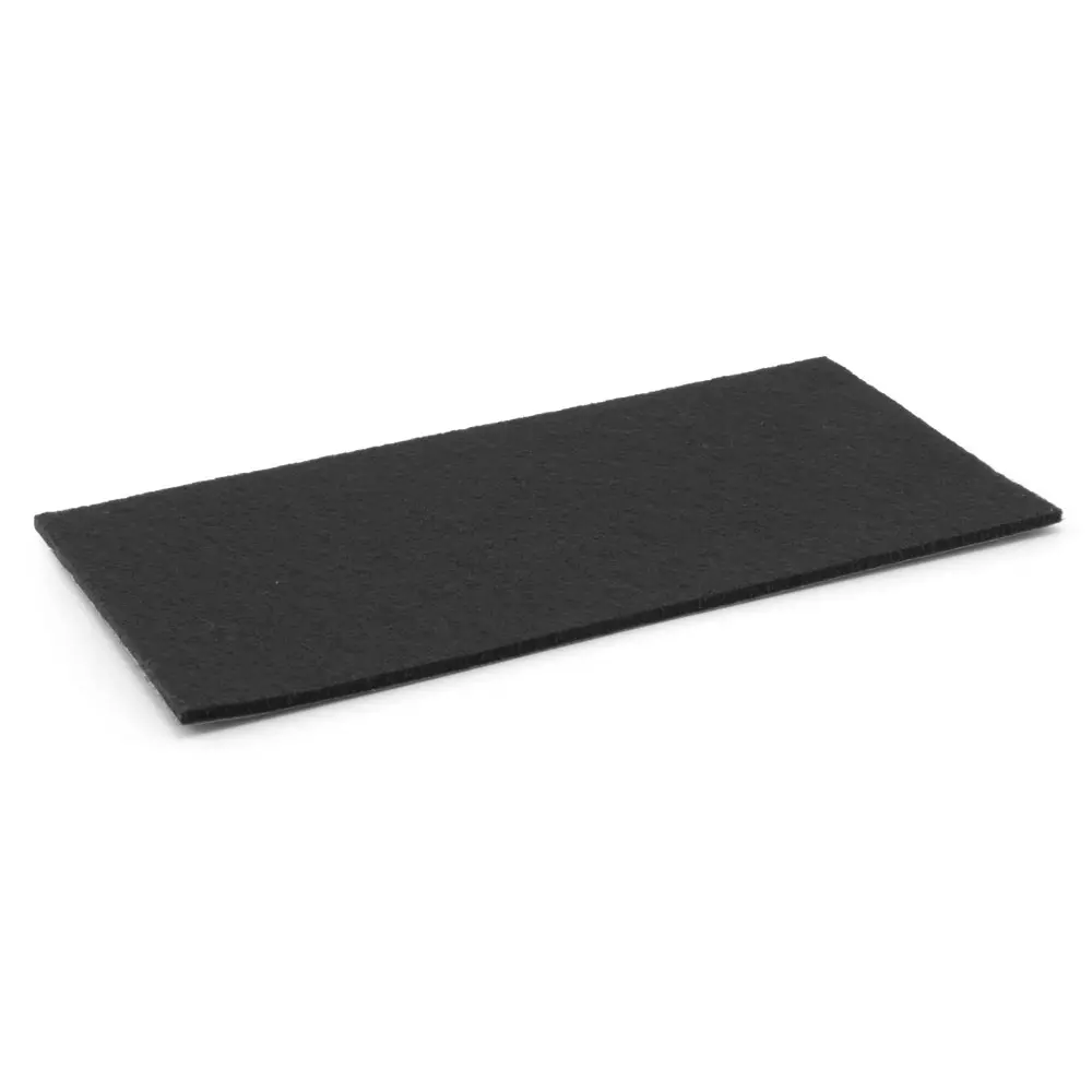 Filzzuschnitt selbstklebend schwarz 200x90 mm