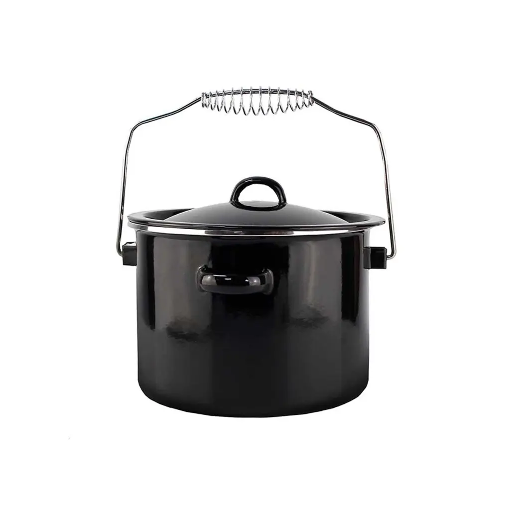 Michelino Campingtopf mit Deckel 3,5L Emaille