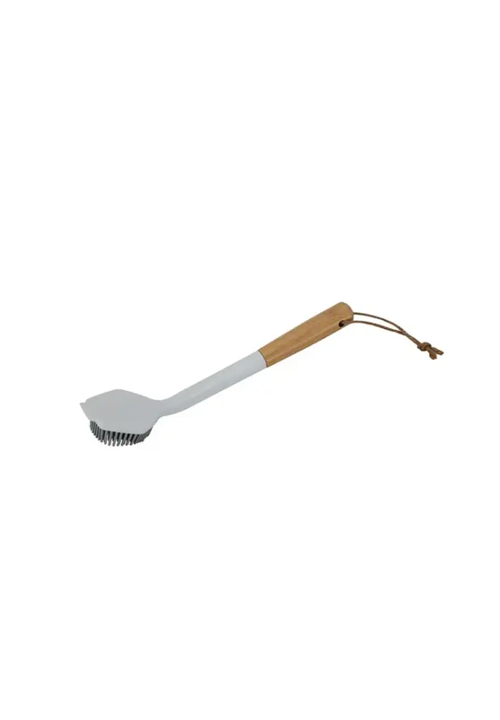 MICHELINO Spülbürste mit Silikonborsten & Bambusgriff - 27 cm