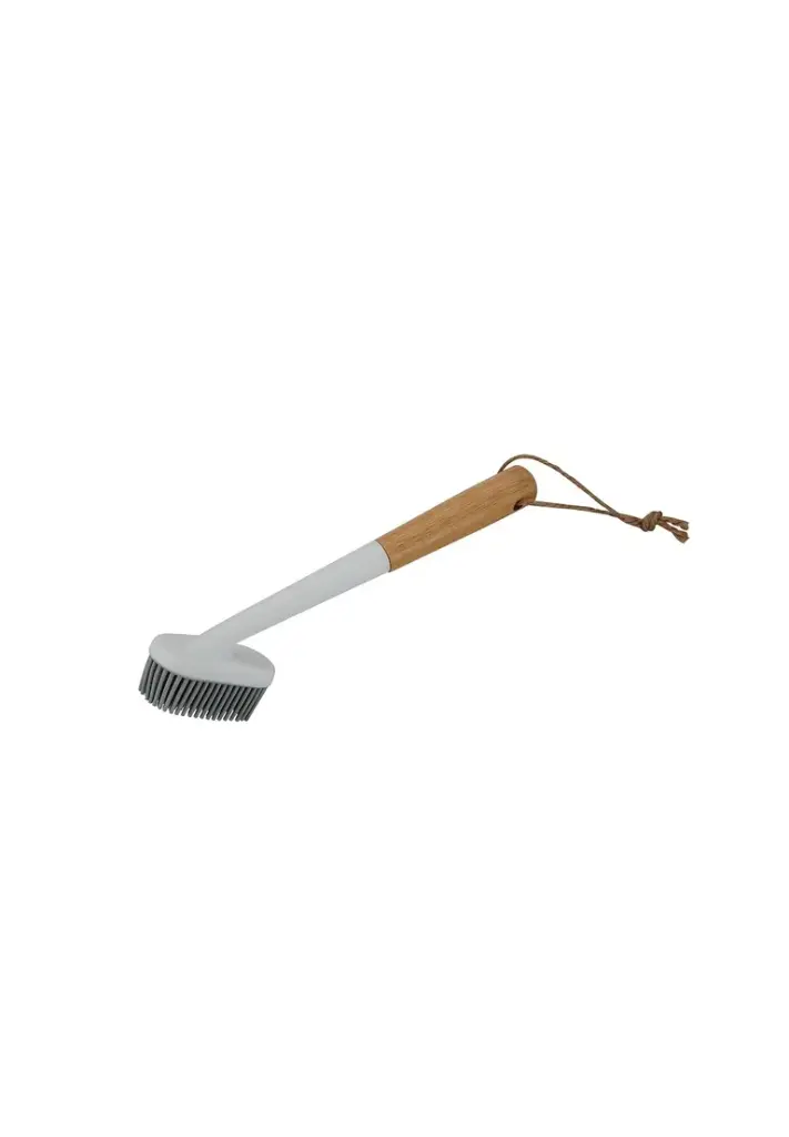 MICHELINO Spülbürste mit Silikonborsten & Bambusgriff - 23 cm